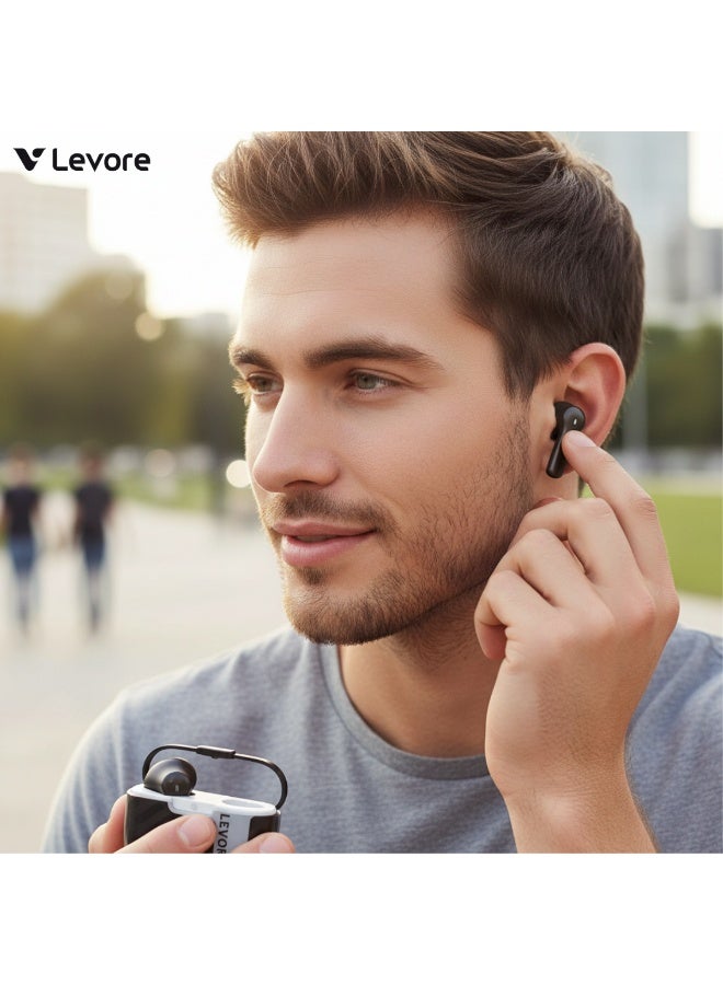 Levore LBT-305 True Wireless Earbuds with Bluetooth Connectivity, Charging Case and Built-in Microphone - Image 5